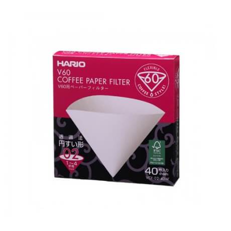 V60 papers - 02 cup 40 pack